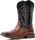 IUV Cowboy Boots Men Square Toe Western Boots