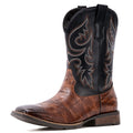 IUV Cowboy Boots Men Square Toe Western Boots