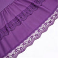 Women's Western Boho High Waist Lace Trim Skirt Asymmetrical Tiered Cowgirl Midi Skirt for Country Concert Music Festival