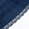 Women's Western Boho High Waist Lace Trim Skirt Asymmetrical Tiered Cowgirl Midi Skirt for Country Concert Music Festival