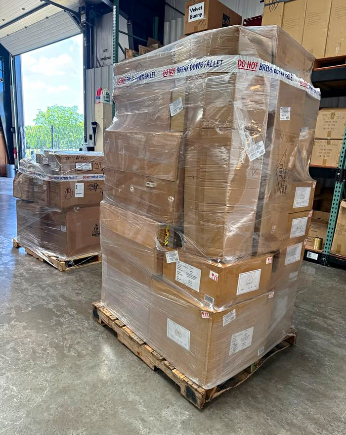 Wholesale Contractors Pallet Lot, Shrink-Wrapped on Wooden Pallet
