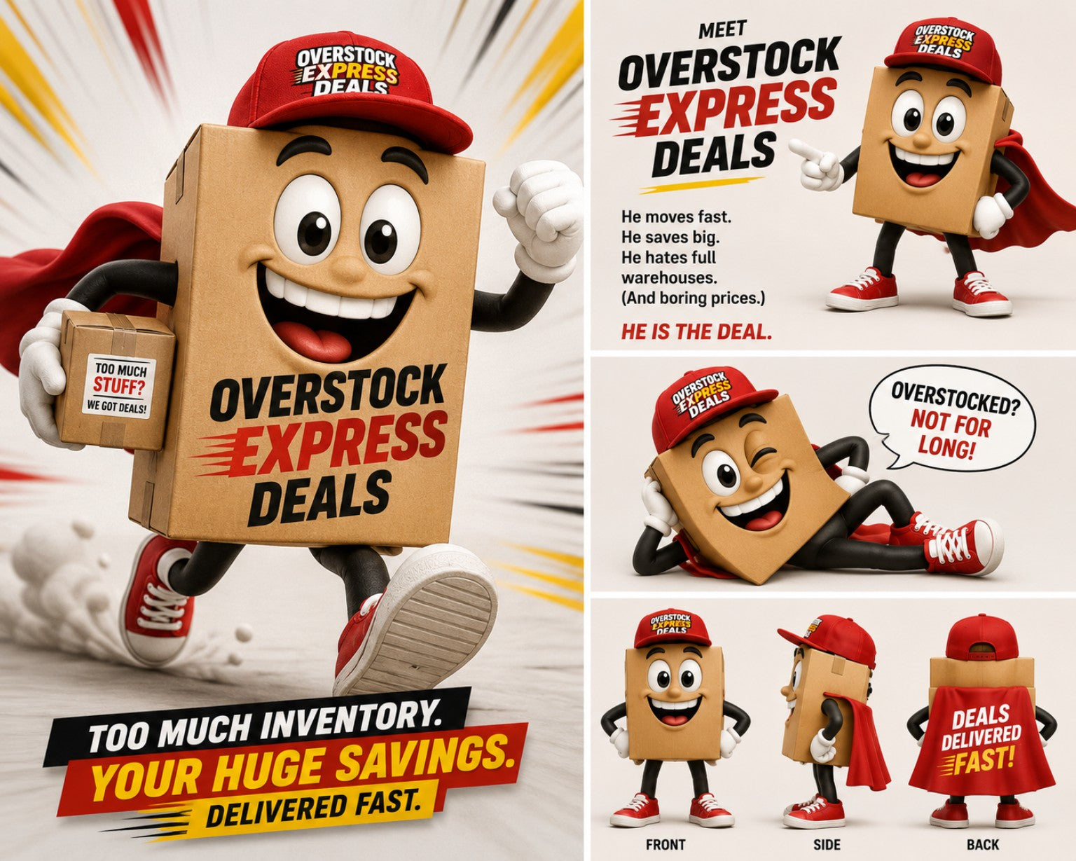 Overstock Express Deals mascot